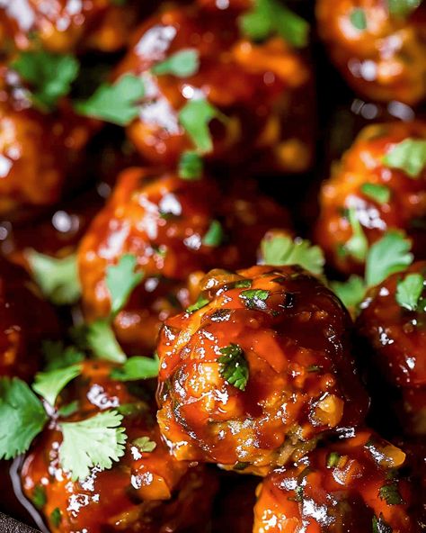 Pineapple BBQ Meatballs: A Sweet and Savory Delight Looking for a delicious and easy meal with the perfect balance of sweet and savory? These Pineapple BBQ Meatballs are a fantastic ... Read more Meatballs With Sweet Chili Sauce, Bbq Chicken Meatballs, Pineapple Bbq Meatballs, Bbq Meatball Recipes, Bbq Chili, Pineapple Meatballs, Bbq Meatball Recipe, Teriyaki Meatballs, Fast Snack