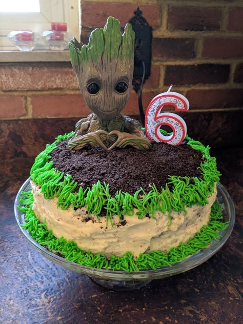 Groot Party Ideas, Groot Birthday Party Ideas, Groot Birthday Cake, Groot Party, Marvel Cakes, Groot Cake, Groot Birthday, Hunter Birthday, Birthday Extravaganza