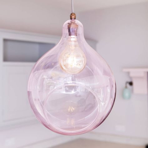 Clear glass pendant light