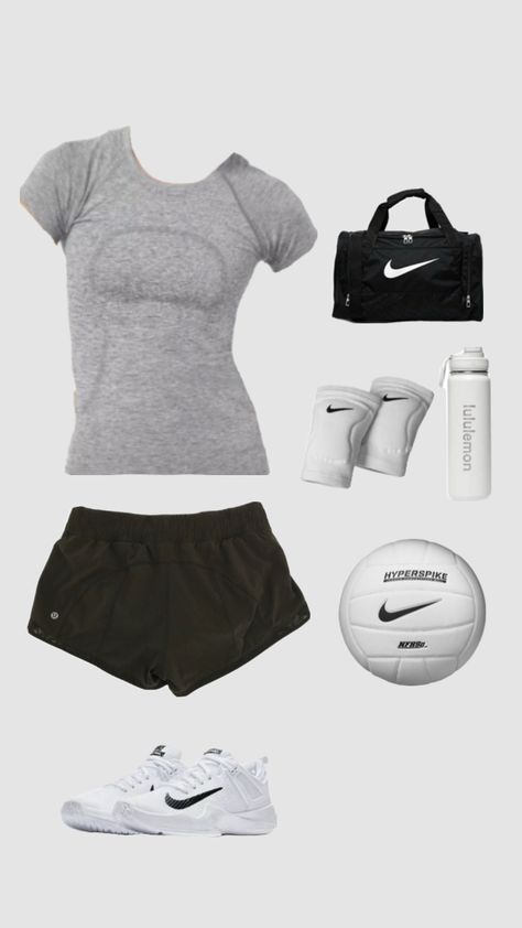 #volleyball #outfitinspo #sports Volleyball Girls Outfits, Beach Volleyball Outfit, Volleyball Outfit, Volleyball Bag, Volleyball Outfits, Preppy Girl, Beach Outfits, Sporty Outfits, Fitness Inspo