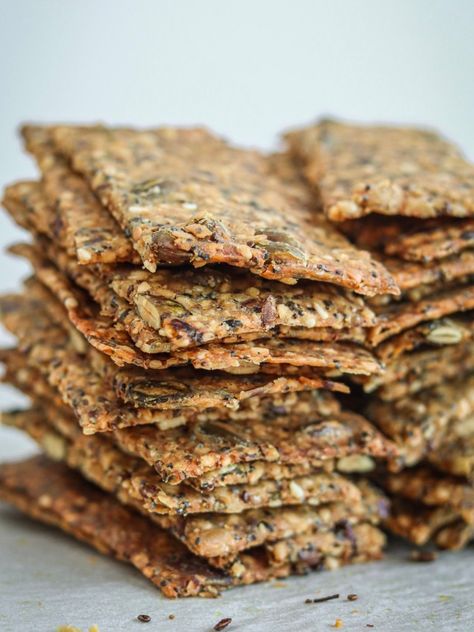 Healthy Crackers, Appetizer Sandwiches, Paleo Bread, Gluten Free Sweets, Finger Food Appetizers, Batch Cooking, Gluten Free Diet, Gluten Free Bread, Sin Gluten