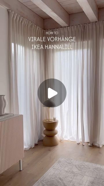 Ikea Hannalill Curtains Beige, Curtain Inspiration Bedroom, Ikea Vidga Curtain Track Hack, Vidga Ikea Curtains Hack, Ikea Hannalill Curtains, Vidga Ikea Curtains, Hannalill Ikea Curtains, How To Style Curtains, Vidga Ikea