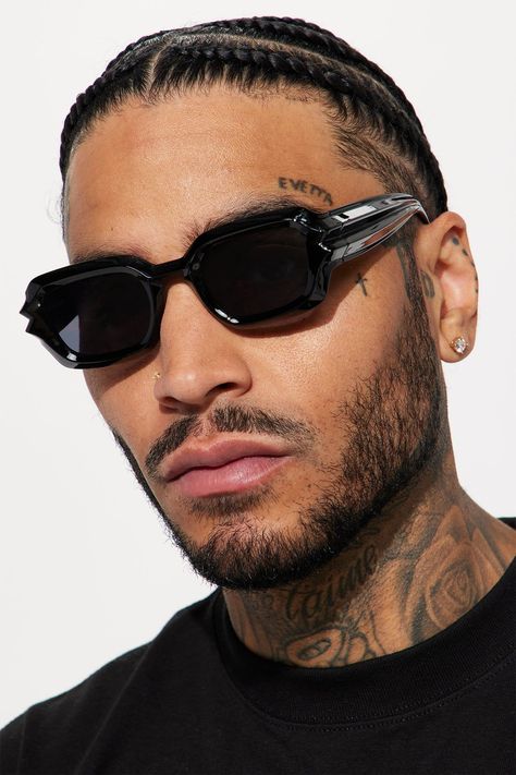 Stylish and durable, these black men's sunglasses are perfect for a day out on the town or a night on the beach. With their sleek design and comfortable fit, you'll be sure to turn heads wherever you go.

#blacksunglasses #menssunglasses https://whispers-in-the-wind.com/discover-the-latest-mens-accessory-trends-for-2024/?tan-kam-textured-shirt-for-men Shades For Men, Mens Sunglasses Fashion, Chosen One, Trendy Sunglasses, Stylish Bracelet, Head Shots, Upgrade Your Look, Cool Outfits For Men, Stylish Sunglasses