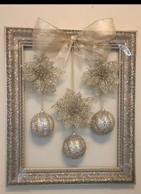 Christmas Frames, Silver Christmas, Noel Christmas, Christmas Centerpieces, Christmas Deco, Xmas Crafts, Christmas Crafts Diy, Christmas Pictures, Phoenix Az