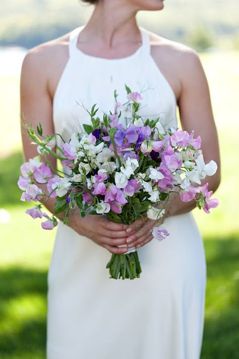 Perfectly imperfect florals Photography By / http://katecrabtreephotography.com,Floral Design By / http://sweetpeagardens.com Sweet Pea Bouquet, Wedding Flowers Wildflowers, Sweet Pea Flowers, Wedding Bouquets Pink, Massachusetts Wedding, Spring Wedding Flowers, Organic Wedding, Maine Wedding, White Bouquet