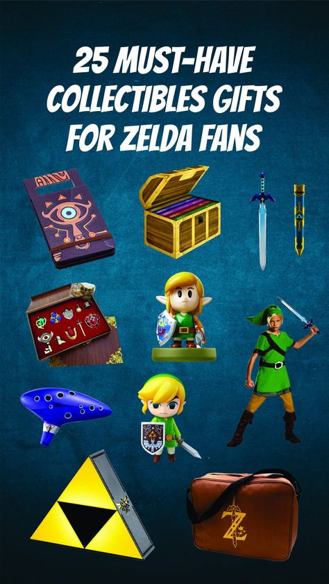 We have put together 25 collectible items into a list of gifts for Zelda fans. Whether you are a new Zelda fan or you consider yourself a Zelda die-hard fan, there will be something for you on this list. This list would be useful if you are planning to give your beloved Zelda fans a gift. Either that Zelda fan is yourself or another person, the items listed here will get you excited. #zeldatoys #zeldatoysactionfigures #papertoyzelda #thelegendofzeldatoys #legendofzeldatoys #toyphotographyzelda Gifts For Zelda Fans, Zelda Gift Ideas, Legend Of Zelda Gifts, Legend Of Zelda Toys, Zelda Items, Legend Of Zelda Manga, Zelda Gifts, Manga Box Sets, Zelda Skyward