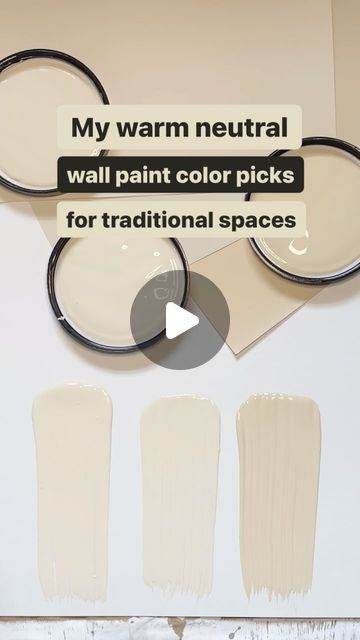 Karolina De Costa on Instagram: "Three Benjamin Moore wall paint color neutral beige picks for traditional spaces? Check out these warm go-with-anything shades. Benjamin Moore Manchester Tan HC-81: This warm golden beige is hefty enough to stand up in rooms with a lot of natural light but will look just as warm and soft in north facing rooms. Pair with warm woods like cherry and mahogany. For trim, woodwork and doors pair with a soft white like Benjamin Moore White Dove. For accents try moody blues or teals. Benjamin Moore Jute AF-80: A warm golden beige with hints of grey, Jute can sometimes flash a slight green making it the perfect compliment to oak floors or cabinets. For trim or woodwork pair with a creamy white like Benjamin Moore Swiss Coffee. Benjamin Moore Shaker Beige H Benjamin Moore Baja Dunes, Benjamin Moore Elephant Tusk, Best Tan Colors For Walls, Natural Wicker Benjamin Moore, Pale Almond Benjamin Moore, Spring In Aspen Benjamin Moore, Clay Beige Benjamin Moore, Bleeker Beige Benjamin Moore, Benjamin Moore Warm Neutrals