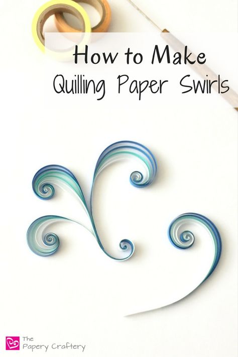 Learn to simple steps on how to make quilling paper swirls, the easiest way to add loads of dynamic elegance to your quilling paper crafts! Quilling Instructions, Diy Quilling Crafts, Quilling Letters, Neli Quilling, Hantverk Diy, Paper Quilling Tutorial, Paper Quilling For Beginners, Paper Quilling Flowers, Paper Quilling Cards