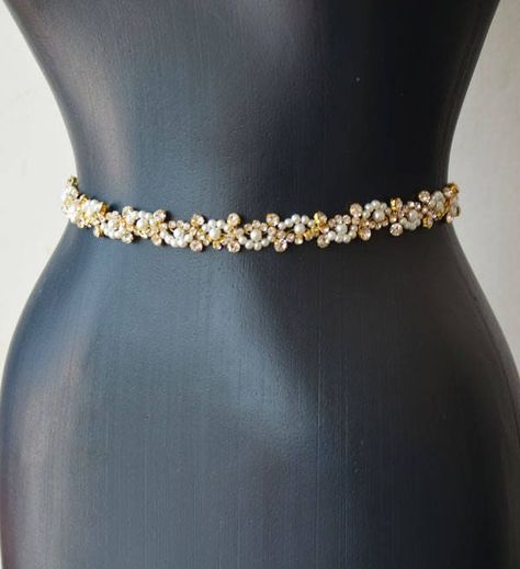 Excited to share the latest addition to my #etsy shop: Pearl Bridal Belt, Wedding Dress Belt, Gold Crystals Belt Sash, Belts for Wedding Dress, Pearl and Rhinestone, Belts for Bridesmaid Dress https://etsy.me/3nsi0VC #bridalbelt #weddingdressbelt #bridalsashbelts #belt Shoulder Jewellery, Wedding Dress Pearl, Crystals Dress, Bridesmaid Gown Elegant, Sleek Wedding, Belt Wedding Dress, Bridesmaid Belt, Rhinestone Belts, Accessories For Bride