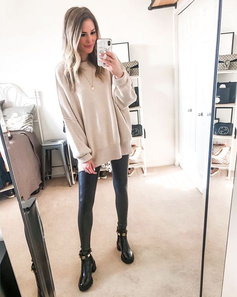 The perfect oversized sweater to live in + Gucci combat boots on sale! Gucci Boots Women Outfit, Gucci Boots Outfit, Gucci Boots Outfits, Steve Madden Outfit, Amulet Boots, Gucci Combat Boots, Navidad Outfit, Black Booties Outfit, Y2k Trends