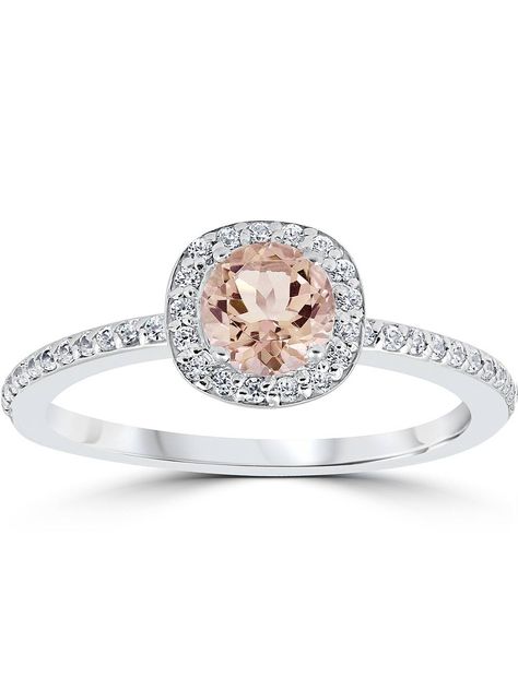 Cushion halo engagement ring