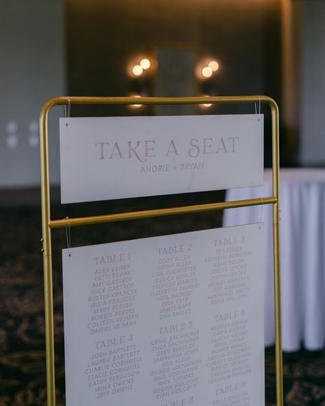 Two-piece seating chart with a sleek gold frame rental Gold Seating Chart, Cody Allen, Stephen Marley, Stationery Ideas, Seating Chart Wedding, Wedding Seating, Seating Chart, Take A Seat, Seating Charts