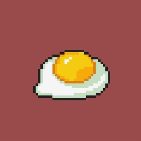 Egg Pixel Art, Egg Sandwiches, Egg Art, Fried Egg, Art Diy, Animal Crossing, Premium Vector, Pixel Art, Art Style