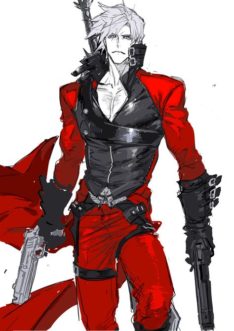 Tomio Ogata, Castlevania Anime, Dante Devil May Cry, Devil May Cry, Character Design Male, Video Game Characters, Video Game Art, Game Character, Anime Character Design