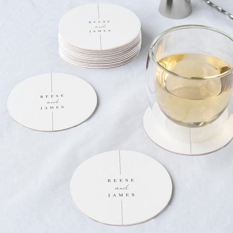 Elevate your wedding decor with our stylish wedding coasters! From elegant designs to personalized options, these coasters are the perfect addition to your special day. Protect your tables in style and add a touch of sophistication to your celebration. #weddingcoasters #weddingdecor #tabledecor #bridaldecor #personalizedcoasters #elegantwedding #weddingdetails #weddingideas #weddinginspiration #weddingplanning Classic Lettering, Minimalist Typography, Wedding Coasters, Wedding Glasses, Retro Waves, Personalized Coasters, Minimalist Gifts, Paper Coaster, Custom Coasters