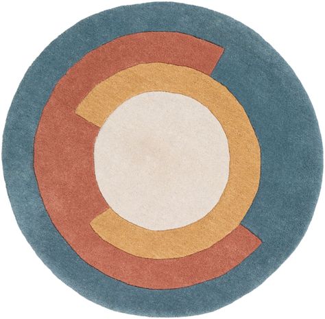 Surya Beck BCK-1005 Teal Abstract Wool Rug from the Modern Rug Masters collection at Modern Area Rugs Dark Blue Rug, Surya Rug, Teal Rug, Teal Area Rug, Surya Rugs, Moroccan Area Rug, Round Area Rugs, Green Area Rugs, Ivory Rug