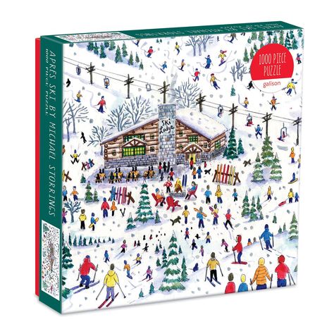 Galison - Puzzles, Games & Gifts - We bring art into everyday life Michael Storrings, Christmas Jigsaw Puzzles, Santa's Village, Holiday Puzzle, Christmas Puzzle, 1000 Piece Puzzle, Chronicle Books, 500 Piece Puzzles, Puzzle Art