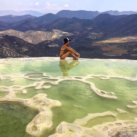 Hierve el agua, Oaxaca Mexico City, Travel Around The World, Travel Around, Places To Travel, Around The Worlds, Natural Landmarks, Travel, Quick Saves, Oaxaca