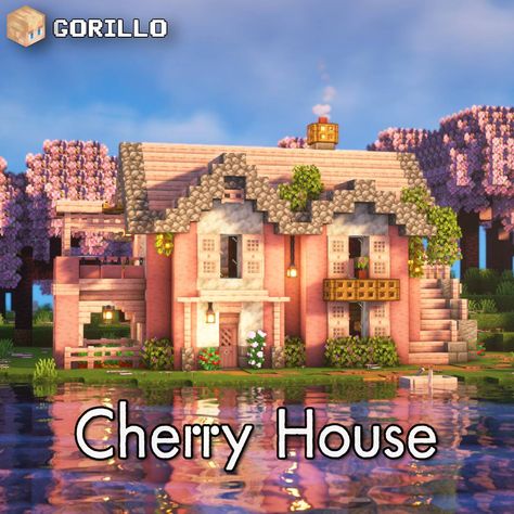 A cozy pink house in the Cherry Grove biome, complete with full interior. Download my builds on Patreon. Cherry Blossom Minecraft House No Mods, Cheery House Minecraft, Pink Cherry Blossom House Minecraft, Spruce And Cherry House Minecraft, Cherry Biome Minecraft House, Cherry Grove House Minecraft, Cherry House Minecraft, Minecraft Sakura House, Minecraft Cute House