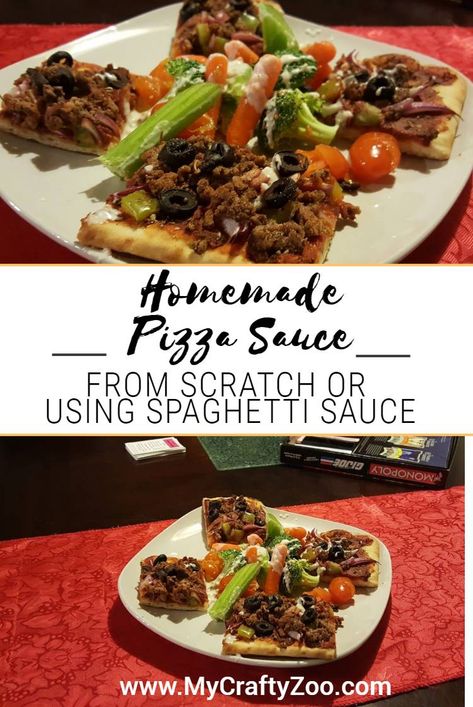 Pizza Sauce From Spaghetti Sauce, Leftover Spaghetti, Sweet Pizza, How To Make Spaghetti, Pizza Sauce Recipe, Homemade Spaghetti, Pizza Sauce Homemade, Marinade Sauce, Pizza Pie