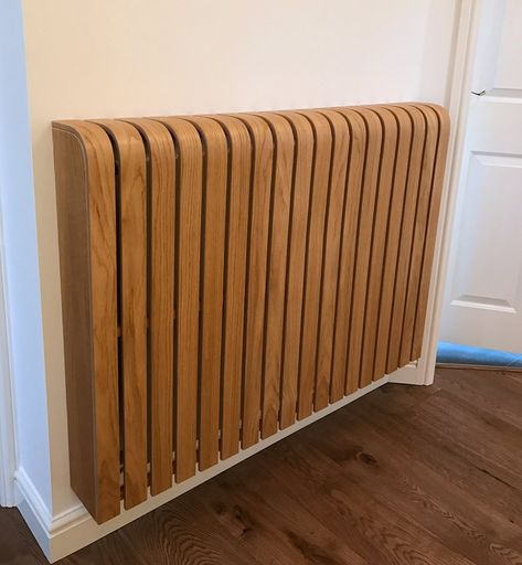 Cool Radiators? It's Covered! — Timber Tall Radiators, Modern Radiator Cover, Diy Radiator Cover, Kitchen Radiator, Painted Radiator, Navy Living Rooms, Radiator Covers, Heater Cover, Designer Radiator