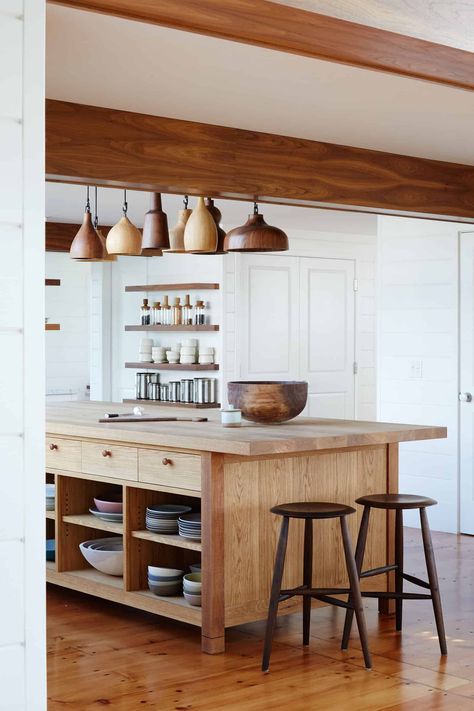 Dapur Rustic, Rustic Kitchen Island, Best Kitchen Designs, Kitchen Island Design, Decor Minimalist, Wooden Kitchen, Wood Kitchen, Design Case, Cheap Home Decor