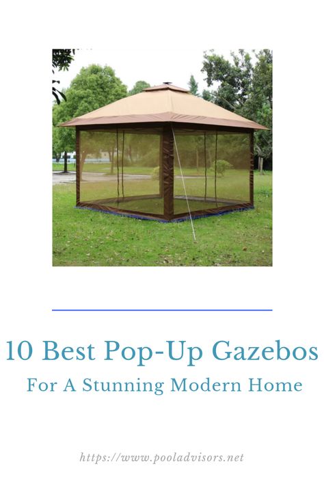 We present you with the best pop-up gazebos in the market today and answer all the questions you might have about them so that you can choose the best gazebo for you. Portable Gazebo Ideas Backyard, Big Lots Gazebo Ideas, Pop Up Gazebo, Portable Gazebo, Hardtop Gazebo, Backyard Gazebo, Beautiful Backyards, Backyard Garden, Garden Inspiration