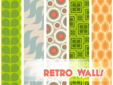 sailorrach's Retro Walls Sims 4 Retro Bathroom, Sims 4 Retro Wallpaper, Ts4 Retro Furniture, Sims 4 Cc Groovy Furniture, Sims4 Retro Cc, Ts4 Retro Cc, Sims 4 Retro Cc, Mm Furniture, 60s Wallpaper