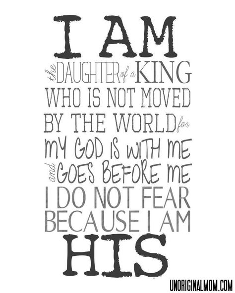 Daughter Of A King, Bible Journaling Printables, Inspiring Sayings, I Am His, Memory Verses, Daughter Of The King, Abc Printables, Scripture Memory, Favorite Sayings