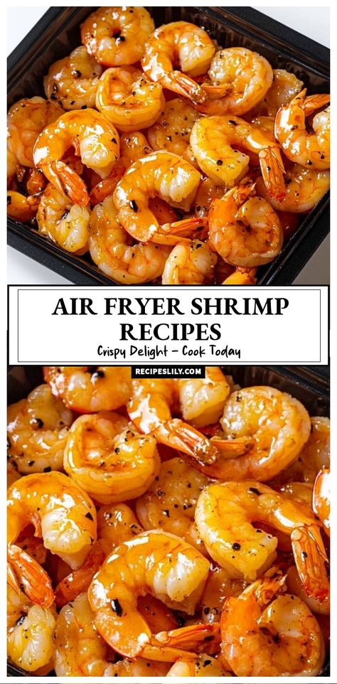 Discover how to make the most delicious crispy air fryer shrimp! In just a few minutes, you can enjoy perfectly cooked shrimp with a slight crunch and a burst of flavor. This recipe is simple, quick, and perfect for any meal. Try it today and impress your family and friends! Shrimp In Air Fryer Recipes, Air Fry Fish Recipe, Air Fryer Shrimp Recipes, Air Fried Shrimp, Air Fryer Meat, Air Fryer Seafood, Recipes For Air Fryer, Air Fryer Fish Recipes, Air Fryer Shrimp