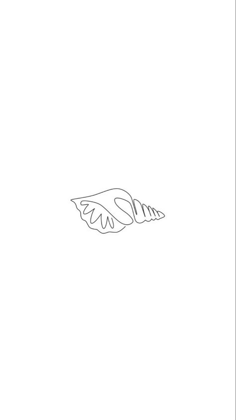 Tattoo Beach Minimalist, One Line Ocean Tattoo, Seashell Line Art, One Line Shell Tattoo, Fine Line Sea Shell Tattoo, Beachy Small Tattoos, Small Tattoo Ideas Ocean, Minimalistic Ocean Tattoo, Shell Line Tattoo