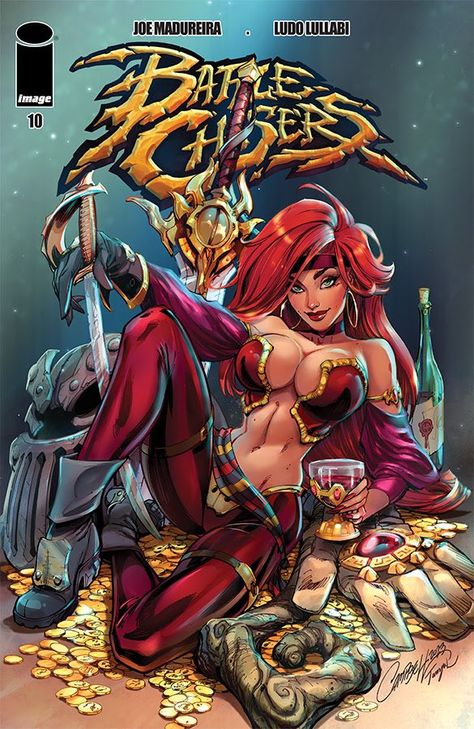 J. Scott Campbell♠️🎨 (@JScottCampbell) / Twitter Ludo Lullabi, Red Monika, Battle Chasers, Pin Up Pictures, Joe Madureira, Rogue Gambit, J Scott Campbell, Scott Campbell, Red Sonja