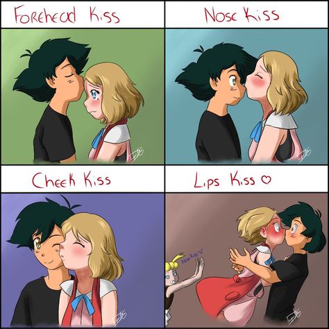 Kiss Meme-Satosere/AmourShipping by DragonFG28 on DeviantArt Pokemon Xy Ash, Ash X Serena, Ash And Serena, Satoshi Pokemon, Kiss Meme, Pokemon Couples, Pokemon Ash And Serena, Ashes Love, Pokemon Ash