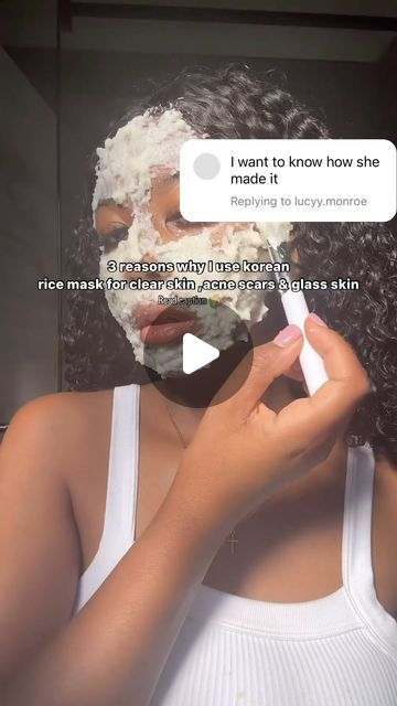 Allthingssimone on Instagram: "Korean skin hack ? Korean rice masks, often part of K-beauty routines, are popular for their potential skin benefits. They typically contain rice extract or rice powder, known for its moisturizing and brightening properties. These masks aim to hydrate the skin, even out the skin tone, and provide a radiant complexion. Additionally, the exfoliating nature of rice can help remove dead skin cells. As with any skincare product, it’s recommended to check the ingredients and do a patch test to ensure compatibility with your skin. Rice masks are believed to have several benefits for the skin. They may help exfoliate, brighten, and hydrate the skin. Rice contains antioxidants and vitamins that can contribute to a healthier complexion. Additionally, the grain’s te