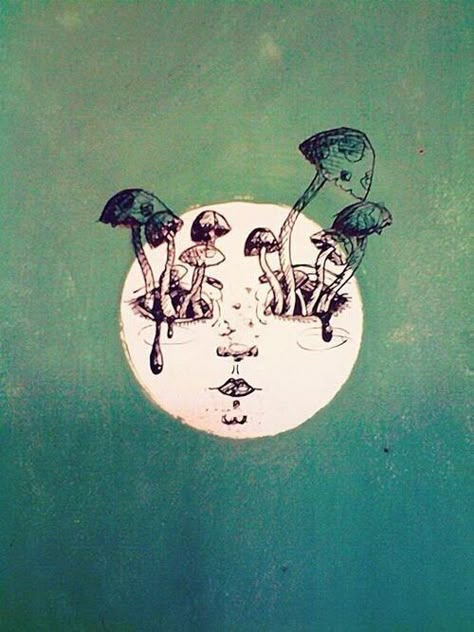 Creepy Mushroom, Celebrities Tattoos, Outdoors Quotes, Trippy Artwork, Quotes Celebrities, Mushroom Drawing, Education Art, Art Optical, Spooky Tattoos