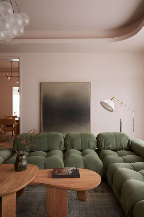 While we often dream of adding more colour into our homes, it can be difficult, and quite honestly, intimidating to know where to start. Beige Sofa, 아파트 인테리어, Contemporary Interior Design, Living Room Inspo, Dream House Decor, Interior Inspo, Dream Home Design, 인테리어 디자인, Contemporary Interior