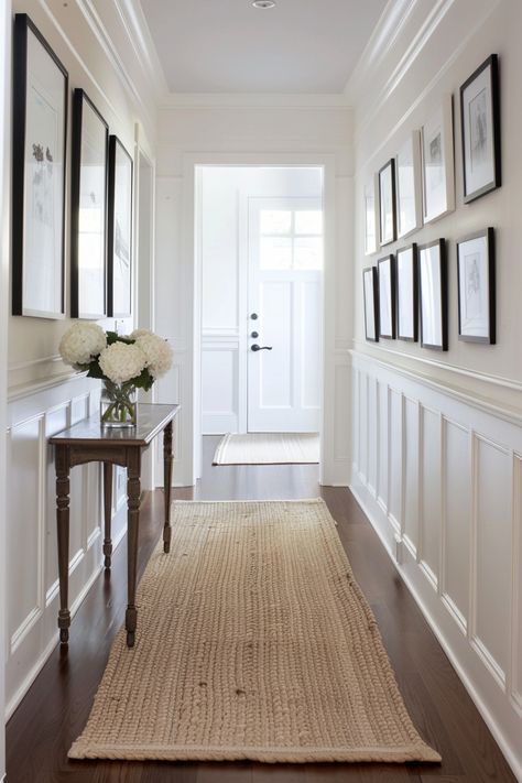 15 Board and Batten Wall Ideas to Transform Your Home – Everyday Inspo Board And Batten Wall Decorating, Board And Batten With Wallpaper Above, Board And Batten In Hallway, Half Wall Board And Batten, Board And Batten Stairwell, Board And Batten Living Room, Batten Board Walls, Farmhouse Board And Batten, Half Wall Decor