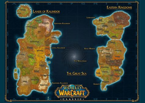 Warcraft Map, World Of Warcraft Classic, Map Photo, World Of Warcraft, Photo Print, Game Room, See Photo, Photo Printing, Printer