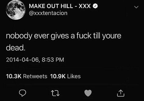 Quotes Twitter, Xxxtentacion Quotes, Rapper Quotes, Rap Quotes, Twitter Post, Entertaining Quotes, Really Deep Quotes, Doing Me Quotes, Good Quotes For Instagram