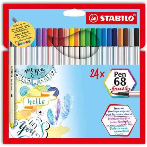 Sharpie Set, Creative Area, Stabilo Boss, Ink Brush, Felt Tip, Watercolor Effects, Colored Pens, Brush Lettering, Writing Tools