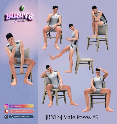 Sims 4 Free Mods, Single Poses, Blender Scene, Sims 4 Men Clothing, Poses Model, Male Portrait Poses, Sims 4 Patreon, Sims 4 Black Hair, 4 Poses