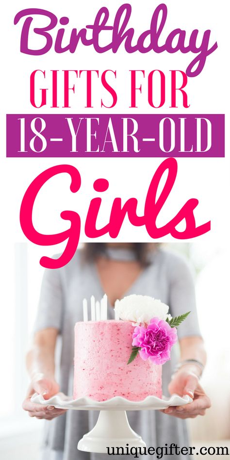 20 Birthday Gifts for 18 Year Old Girls - Unique Gifter 18th Birthday Gifts For Girls Daughters, Gift Ideas For 18th Birthday Girl, 18th Birthday Ideas For Daughter, 18th Birthday Gifts For Daughter, 18th Birthday Present Ideas, Birthday Presents For Teens, Gifts For 18th Birthday, 18th Birthday Gifts For Girls, Best Friend Birthday Present