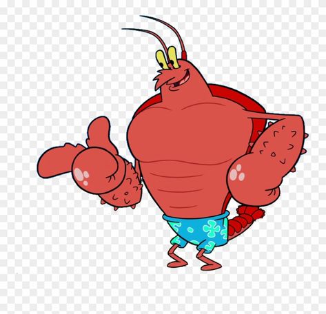 Mr Crabs Sponge Bob, Larry The Lobster Spongebob, Cartoon Lobster Drawing, Spongebob Characters, Cartoon Lobster, Larry Lobster, Cartoons 50s, Lobster Drawing, The Crusty Crab Spongebob