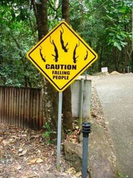 Bungy Jumping Sign Funny Road Signs, Spooky Signs, Creepy Core, Bungee Jumping, Traffic Signs, Jump In, Road Signs, Street Signs, Warning Signs