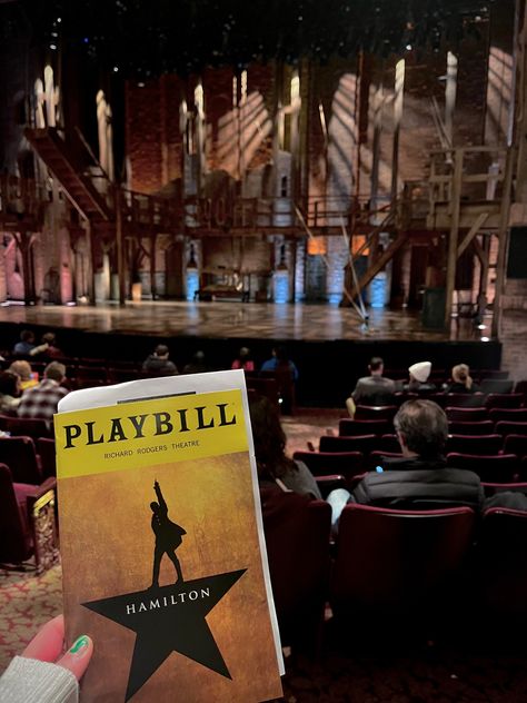 Broadway Astethic, Playbills Aesthetic, Broadway Aesthetic Stage, Broadway Instagram Pictures, Hamilton Broadway Aesthetic, Theatre Nerd Aesthetic, Broadway Show Aesthetic, Broadway Vision Board, Broadway Musical Aesthetic