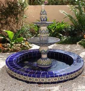 moroccan fountain - - Yahoo Image Search Results Spanish Fountain, Fountain Tile, Moroccan Fountain, Outdoor Water Fountains, Water Fountain Design, Kolam Air, Garden Water Fountains, Fountains Backyard, Artisan Tiles