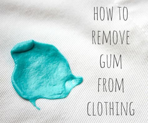 How to remove gum from clothes Remove Gum From Carpet, Remove Gum From Clothes, Gum Removal, Tidy House, Karate Uniform, Cleaning Painted Walls, Save For House, Simple Life Hacks, Simple Green