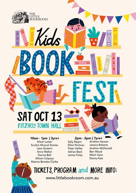 Kids Fest, Kids Poster Design, Book Poster Design, Kids Magazines, Kids Book Design, Kids Book Cover, Children Graphic Design, Book Festival Poster, Workshop Poster