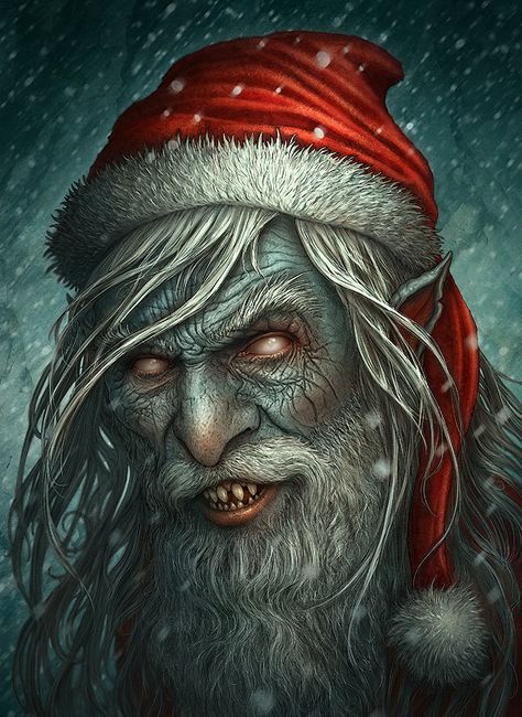 Zombie monster santa claus christmas artworks illustrations Christmas Horror Art, Kerem Beyit, Scary Santa, Horror Christmas, Scary Christmas, Goth Christmas, Christmas Horror, Bad Santa, Zombie Art