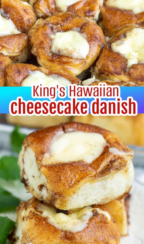 King's Hawaiian Cheesecake Danish, cream cheese cinnamon roll King Hawaiian Cheesecake, 12 Tomatoes Sweet Roll Cheesecake Danish, Stuffed French Toast Cream Cheese Hawaiian Rolls, Desserts Using Hawaiian Rolls, What To Do With Hawaiian Sweet Rolls, Hawaiian Roll Appetizer Recipes, Cheese Danish Casserole, Cheesecake Stuffed Hawaiian Rolls, King Hawaiian Cheese Danish